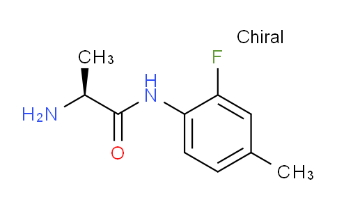CAS No. 1217825-52-9, (S)-2-Amino-N-(2-fluoro-4-methylphenyl)propanamide