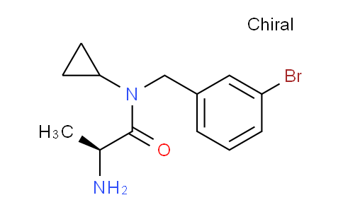 CAS No. 1354007-40-1, (S)-2-Amino-N-(3-bromobenzyl)-N-cyclopropylpropanamide
