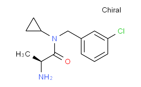 CAS No. 1353996-02-7, (S)-2-Amino-N-(3-chlorobenzyl)-N-cyclopropylpropanamide