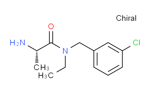 CAS No. 1306029-52-6, (S)-2-Amino-N-(3-chlorobenzyl)-N-ethylpropanamide