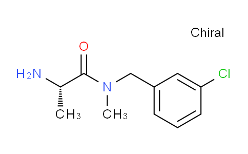 CAS No. 1307583-69-2, (S)-2-Amino-N-(3-chlorobenzyl)-N-methylpropanamide