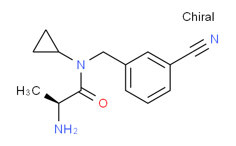 CAS No. 1354006-73-7, (S)-2-Amino-N-(3-cyanobenzyl)-N-cyclopropylpropanamide
