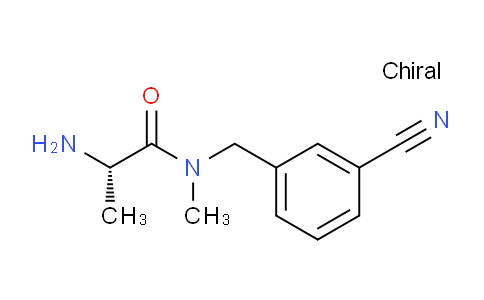 CAS No. 1307558-65-1, (S)-2-Amino-N-(3-cyanobenzyl)-N-methylpropanamide
