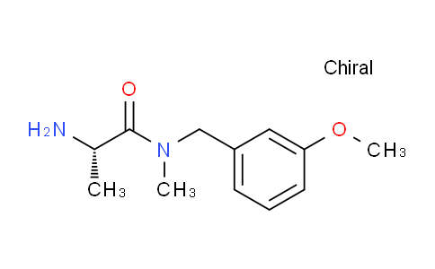 CAS No. 1306354-82-4, (S)-2-Amino-N-(3-methoxybenzyl)-N-methylpropanamide