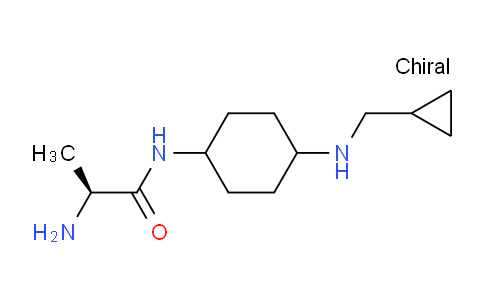 CAS No. 1354009-38-3, (S)-2-Amino-N-(4-((cyclopropylmethyl)amino)cyclohexyl)propanamide