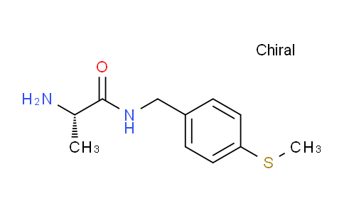 CAS No. 1353994-76-9, (S)-2-Amino-N-(4-(methylthio)benzyl)propanamide