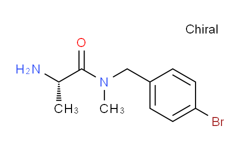 CAS No. 1308381-80-7, (S)-2-Amino-N-(4-bromobenzyl)-N-methylpropanamide