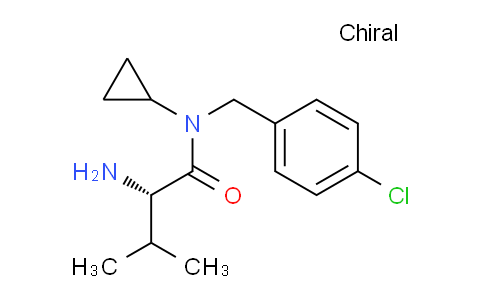 CAS No. 1307500-43-1, (S)-2-Amino-N-(4-chlorobenzyl)-N-cyclopropyl-3-methylbutanamide