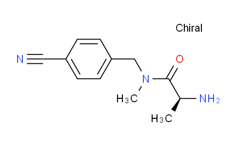 CAS No. 1306164-52-2, (S)-2-Amino-N-(4-cyanobenzyl)-N-methylpropanamide