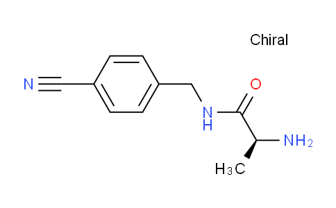 CAS No. 1307557-72-7, (S)-2-Amino-N-(4-cyanobenzyl)propanamide