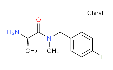 CAS No. 1303800-23-8, (S)-2-Amino-N-(4-fluorobenzyl)-N-methylpropanamide