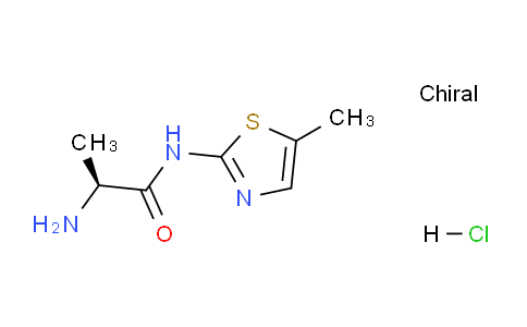 CAS No. 1417789-35-5, (S)-2-Amino-N-(5-methylthiazol-2-yl)propanamide hydrochloride