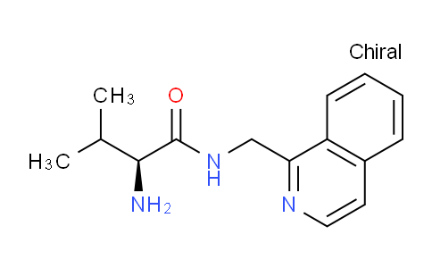 CAS No. 1353994-29-2, (S)-2-Amino-N-(isoquinolin-1-ylmethyl)-3-methylbutanamide