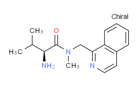 CAS No. 1354016-95-7, (S)-2-Amino-N-(isoquinolin-1-ylmethyl)-N,3-dimethylbutanamide