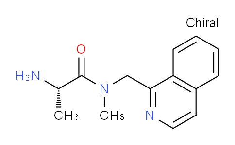 CAS No. 1354015-02-3, (S)-2-Amino-N-(isoquinolin-1-ylmethyl)-N-methylpropanamide