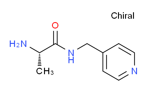 CAS No. 768350-02-3, (S)-2-Amino-N-(pyridin-4-ylmethyl)propanamide
