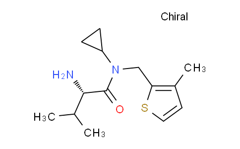 CAS No. 1353995-25-1, (S)-2-Amino-N-cyclopropyl-3-methyl-N-((3-methylthiophen-2-yl)methyl)butanamide