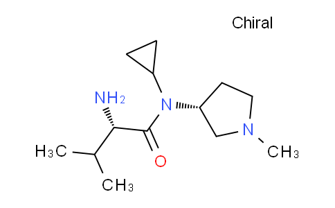 CAS No. 1401667-30-8, (S)-2-Amino-N-cyclopropyl-3-methyl-N-((R)-1-methylpyrrolidin-3-yl)butanamide
