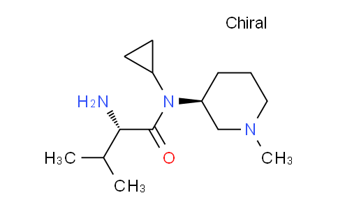 CAS No. 1401667-33-1, (S)-2-Amino-N-cyclopropyl-3-methyl-N-((S)-1-methylpiperidin-3-yl)butanamide
