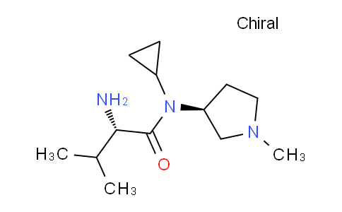 CAS No. 1401666-75-8, (S)-2-Amino-N-cyclopropyl-3-methyl-N-((S)-1-methylpyrrolidin-3-yl)butanamide