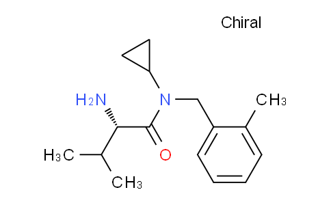 CAS No. 1353995-01-3, (S)-2-Amino-N-cyclopropyl-3-methyl-N-(2-methylbenzyl)butanamide