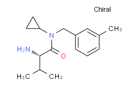 CAS No. 1308504-10-0, (S)-2-Amino-N-cyclopropyl-3-methyl-N-(3-methylbenzyl)butanamide