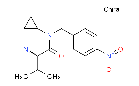 CAS No. 1353995-78-4, (S)-2-Amino-N-cyclopropyl-3-methyl-N-(4-nitrobenzyl)butanamide