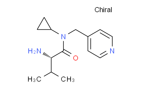 CAS No. 1307169-49-8, (S)-2-Amino-N-cyclopropyl-3-methyl-N-(pyridin-4-ylmethyl)butanamide
