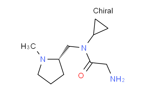 CAS No. 1354008-64-2, (S)-2-Amino-N-cyclopropyl-N-((1-methylpyrrolidin-2-yl)methyl)acetamide