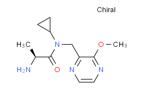 CAS No. 1354015-23-8, (S)-2-Amino-N-cyclopropyl-N-((3-methoxypyrazin-2-yl)methyl)propanamide
