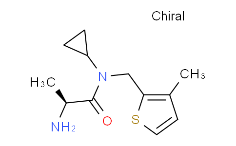 CAS No. 1353997-77-9, (S)-2-Amino-N-cyclopropyl-N-((3-methylthiophen-2-yl)methyl)propanamide