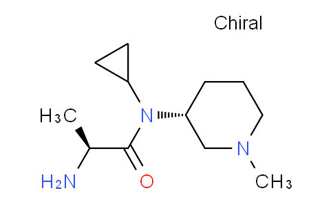 CAS No. 1401665-66-4, (S)-2-Amino-N-cyclopropyl-N-((R)-1-methylpiperidin-3-yl)propanamide