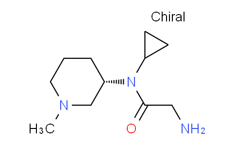 CAS No. 1354001-26-5, (S)-2-Amino-N-cyclopropyl-N-(1-methylpiperidin-3-yl)acetamide