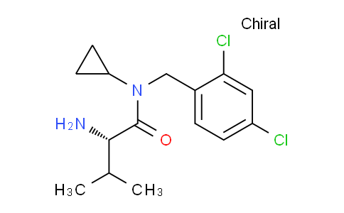 CAS No. 1353995-76-2, (S)-2-Amino-N-cyclopropyl-N-(2,4-dichlorobenzyl)-3-methylbutanamide