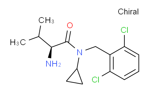 CAS No. 1354007-16-1, (S)-2-Amino-N-cyclopropyl-N-(2,6-dichlorobenzyl)-3-methylbutanamide