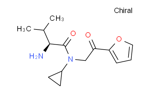 CAS No. 1354008-04-0, (S)-2-Amino-N-cyclopropyl-N-(2-(furan-2-yl)-2-oxoethyl)-3-methylbutanamide