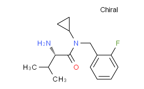 CAS No. 1307498-93-6, (S)-2-Amino-N-cyclopropyl-N-(2-fluorobenzyl)-3-methylbutanamide