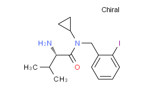 CAS No. 1353995-26-2, (S)-2-Amino-N-cyclopropyl-N-(2-iodobenzyl)-3-methylbutanamide