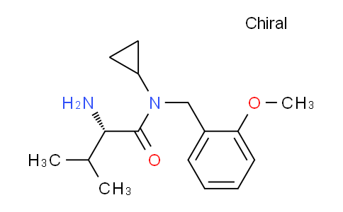 CAS No. 1306108-26-8, (S)-2-Amino-N-cyclopropyl-N-(2-methoxybenzyl)-3-methylbutanamide