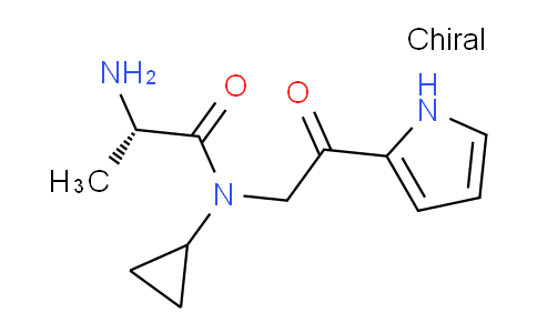 CAS No. 1354011-09-8, (S)-2-Amino-N-cyclopropyl-N-(2-oxo-2-(1H-pyrrol-2-yl)ethyl)propanamide