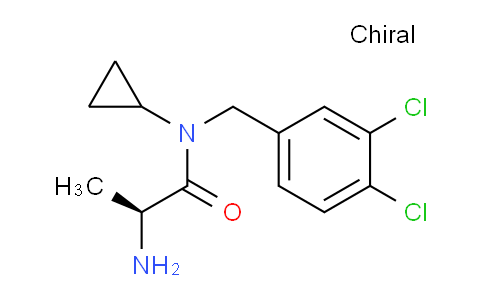 CAS No. 1291970-09-6, (S)-2-Amino-N-cyclopropyl-N-(3,4-dichlorobenzyl)propanamide