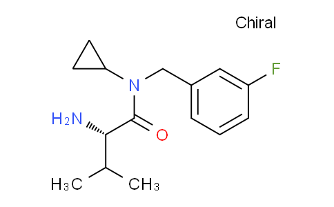 CAS No. 1308975-31-6, (S)-2-Amino-N-cyclopropyl-N-(3-fluorobenzyl)-3-methylbutanamide