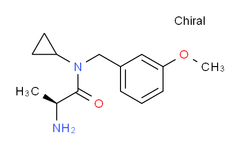 CAS No. 1354006-67-9, (S)-2-Amino-N-cyclopropyl-N-(3-methoxybenzyl)propanamide