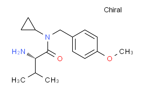 CAS No. 1307223-09-1, (S)-2-Amino-N-cyclopropyl-N-(4-methoxybenzyl)-3-methylbutanamide