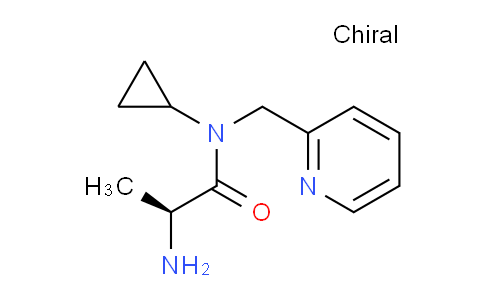 CAS No. 1306029-44-6, (S)-2-Amino-N-cyclopropyl-N-(pyridin-2-ylmethyl)propanamide