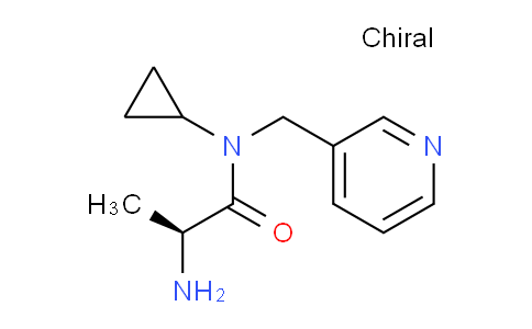CAS No. 1292555-52-2, (S)-2-Amino-N-cyclopropyl-N-(pyridin-3-ylmethyl)propanamide