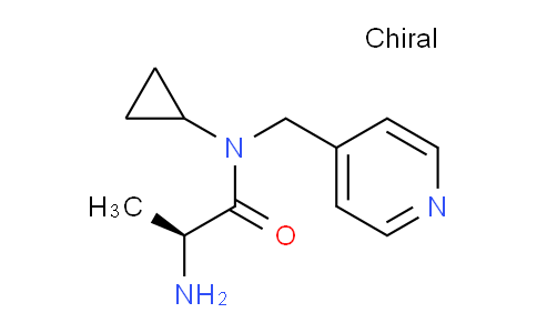 CAS No. 1304396-84-6, (S)-2-Amino-N-cyclopropyl-N-(pyridin-4-ylmethyl)propanamide
