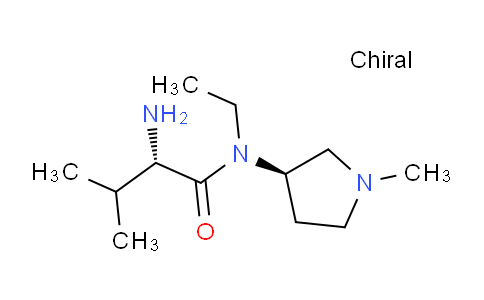 CAS No. 1401665-34-6, (S)-2-Amino-N-ethyl-3-methyl-N-((R)-1-methylpyrrolidin-3-yl)butanamide