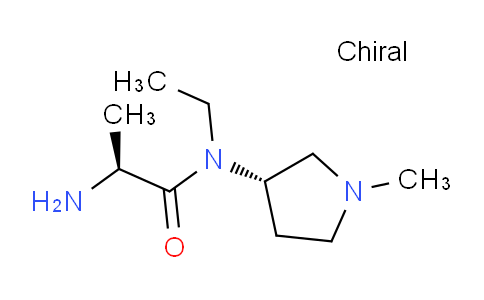 CAS No. 1401668-57-2, (S)-2-Amino-N-ethyl-N-((S)-1-methylpyrrolidin-3-yl)propanamide