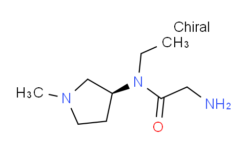 CAS No. 1354008-57-3, (S)-2-Amino-N-ethyl-N-(1-methylpyrrolidin-3-yl)acetamide